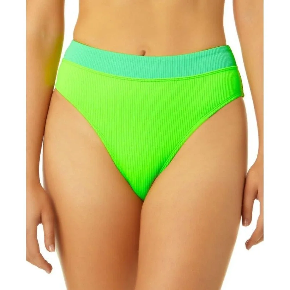 Salt + Cove Juniors Size Medium Banded High-Waist Ribbed Bikini Bottoms 2303
